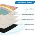thumbnail image 3 of FORMRS 13"-13.3" Laptop Sleeve Protective Case Soft Carrying Quilted Computer Bag Cover, Retro Beige Rainbow, 3 of 7