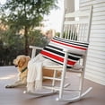 thumbnail image 3 of Abstract Stripe Outdoor Pillow Covers Set of 2 Classic Red Black Lines Art Waterproof Throw Pillow Case Decorative Square Cushion Cover for Patio Couch Garden Balcony, 20"x12", 3 of 9
