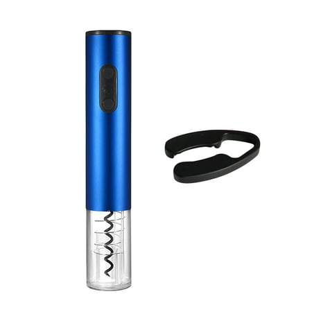 

FRCOLOR Automatic Bottle Opener Electric Wine Opener with Foil Cutter Kitchen Food Cooking Tool for Home Restaurant Bar without Battery (Blue)