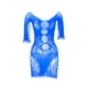 thumbnail image 2 of Gibobby Conjuntos de bragas de encaje Lencería Sexy para Mujer Vestido De Dormir Profundo Empalme De Encaje Ahueca hacia Fuera Mini Lenceria Body Mujer(Azul, Talla única), 2 of 5