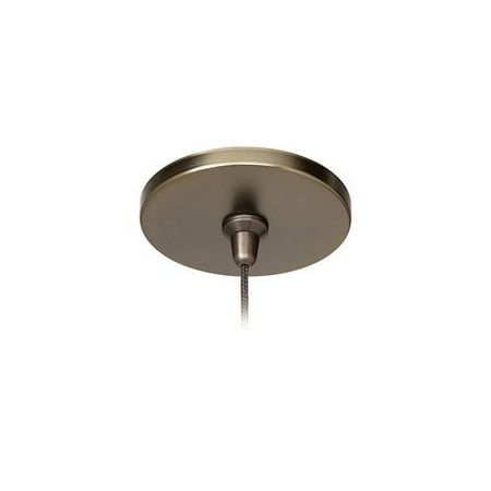 - LBL Lighting 4 Inch Round Flush Canopy 120V/12V Fusion Jack - Transformer Includ