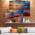 thumbnail image 3 of Peaceful Evening Beach View - Seascape Canvas Art Print - 40x20, 3 of 3