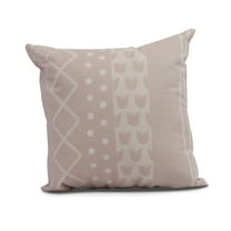 Simply Daisy, 18" x 18" Pattern Stripe Outdoor Pillow, Pale Pink