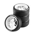 thumbnail image 3 of Tachiuwa 4 Pieces RC Car Rally Tyres for TT02 1:10 RC Electric Touring Car Part White, 3 of 7