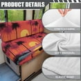 thumbnail image 6 of Uorisanigo RV Dinette Cushion Covers for RV Camper Stretch Hawaiian Sunset Palm Tree Camper Dinette Cushion Covers Sofa Chair Furniture Protection with 1 Backrest Cover & 1 Bench Cover, 6 of 7