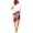Orange, variant on Trendfront Women's Plus Size Graphic Print Bermuda Shorts Lightweight Elastic Waist with Pockets Lounge Bottoms