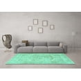 thumbnail image 3 of Ahgly Company Indoor Rectangle Persian Turquoise Blue Traditional Area Rugs, 5' x 8', 3 of 4