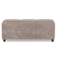 thumbnail image 3 of Simpli Home Avalon 42" Faux Leather Storage Ottoman in Distressed Gray Taupe, 3 of 16