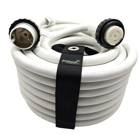 Parkworld 60967W Marine Shore Power Extension Cord 50 AMP SS2-50P to SS2-50R, Marine Shore Power Cord SS2-50 male to female 50A 125V/250V (75FT)