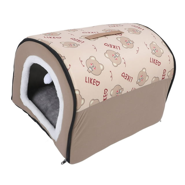 Casa Para Perros En Interiores, Casa Para Perros Extraíble, Lavable Y Cálida Con Cojín, Caseta Suave Y Cálida Para Invierno, Cueva Para Cachorros, Caseta Para Perros Portátil