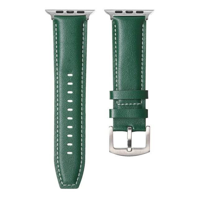 GadgetCom Replacement Band Compatible With Apple Watch Series 10 46mm , Genuine Leather Strap Bracelet for Apple Watch Ultra 1 2
