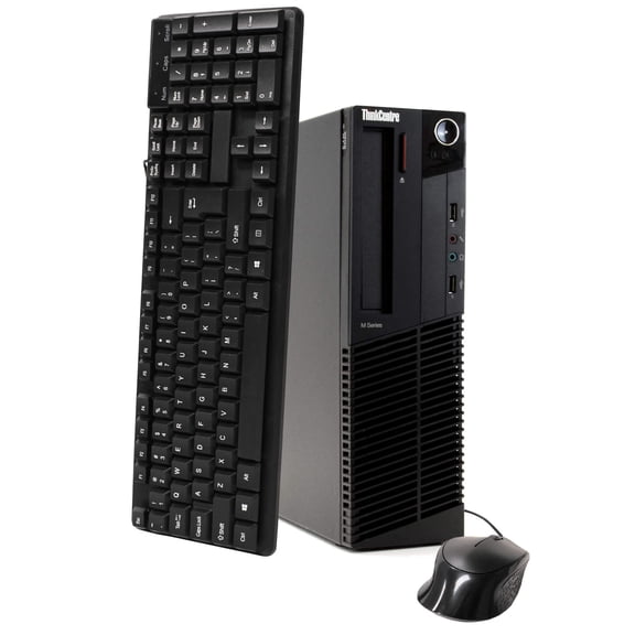 Restored Lenovo ThinkCentre Desktop Tower Computer, Intel Core i5, 8GB RAM, 1TB HD, DVD-ROM, Windows 10 Professional, Black, M919 (Refurbished)