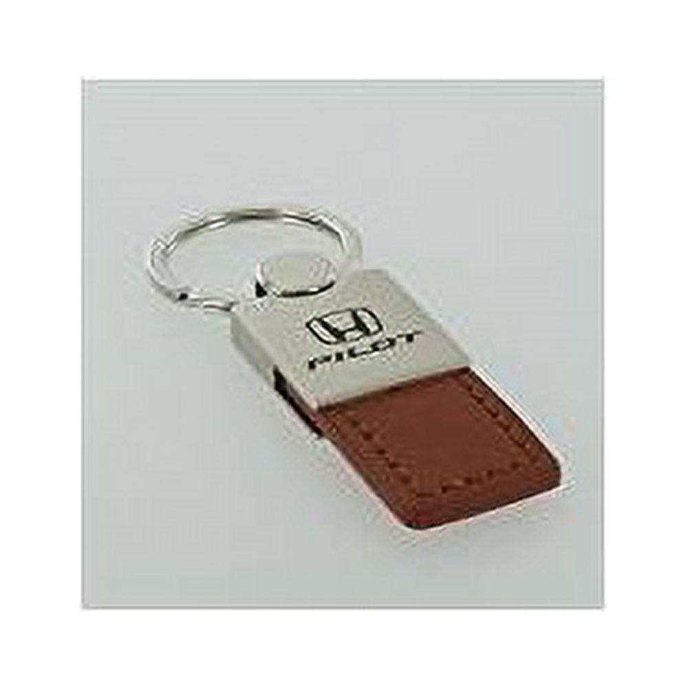 Honda Pilot Keychain & Keyring - Duo Premium Brown Leather
