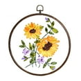 thumbnail image 1 of Coofit Kit de Démarrage Broderie Florale Créative Ruban Kit Broderie Kit Aiguilletage Kit, 1 of 7