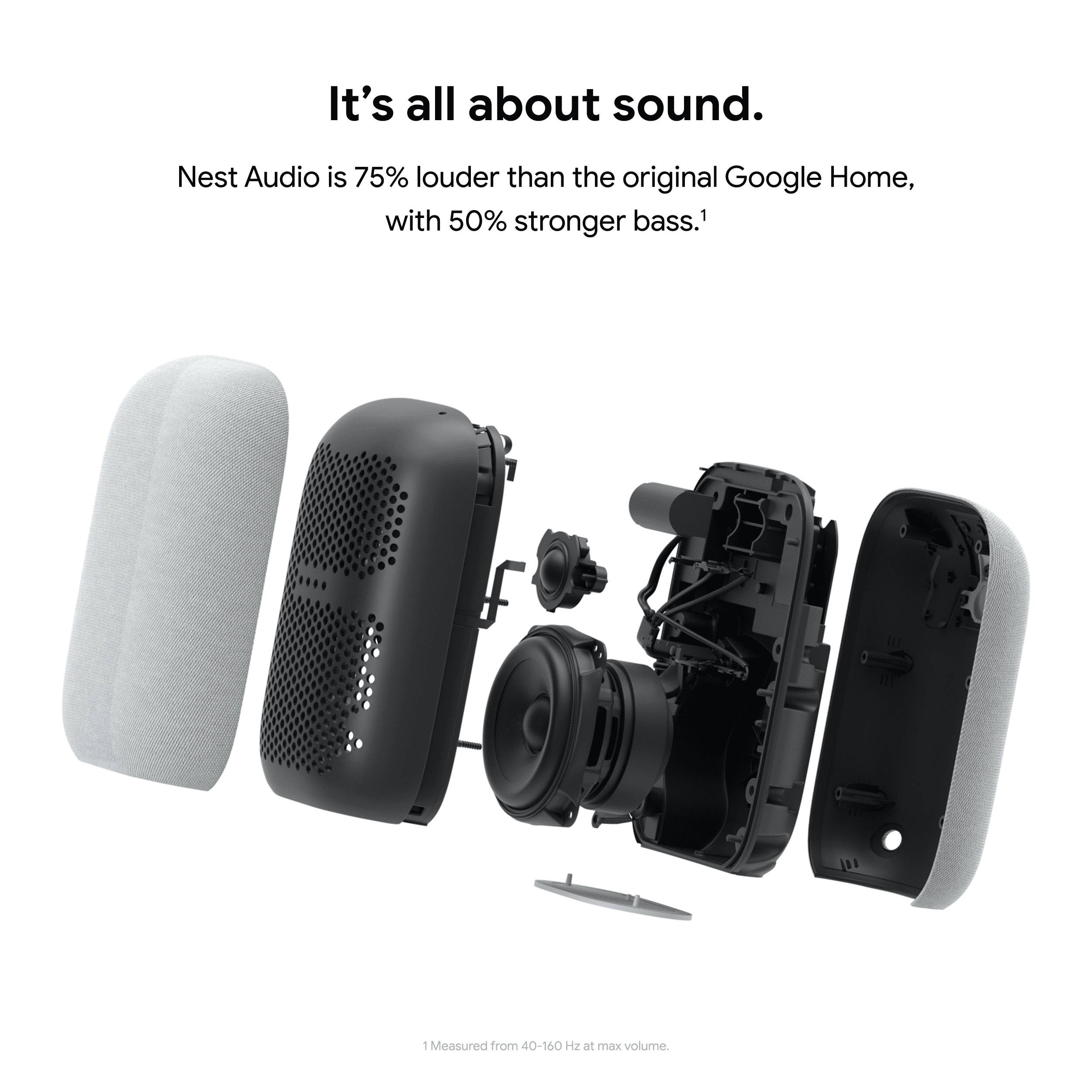 Google Nest Audio - Smart Speaker with Google Assistant - Charcoal