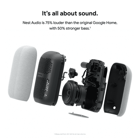 Google - Nest Audio - Smart Speaker - Charcoal