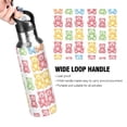 thumbnail image 4 of Yayeee 33oz Insulated Water Bottle Double Wall Stainless Steel with Flip Straw Lid, Gummy Bear Pattern, 4 of 7