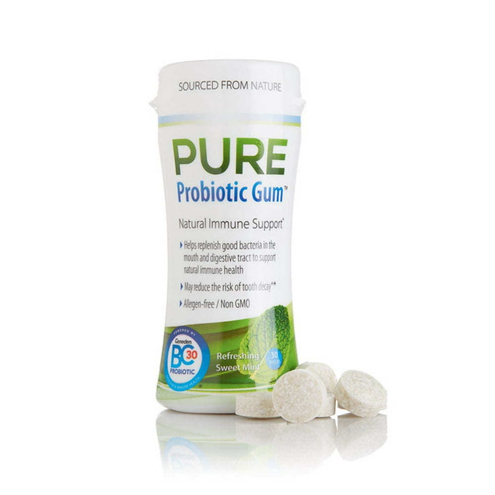 Pure Probiotic Chewing Gum, 30 Ct