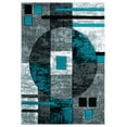 thumbnail image 3 of United Weavers Drachma Attica Modern Abstract Area Rug, Turquoise, 7'10" x 7'10", 3 of 5