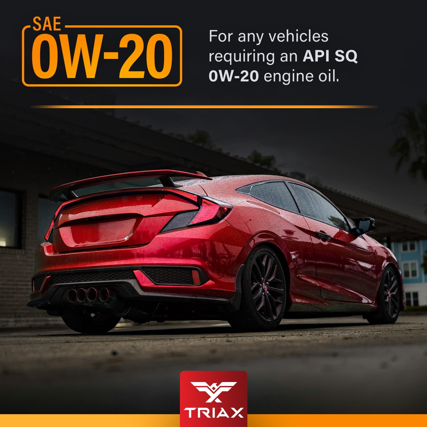 TRIAX Synergy SRT 0W-20 API SP Full Synthetic Engine Oil