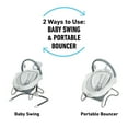 Graco Soothe 'n Sway LX Baby Swing with Portable Bouncer, Derby Grey, Infant