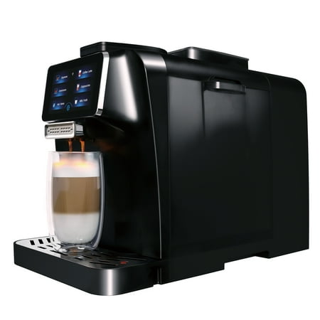 Mcilpoog WS-T6 Super-automatic Espresso Coffee Machine With Smart Touch Screen (Black)