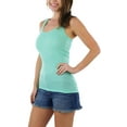 thumbnail image 3 of ToBeInStyle Womens Essential Ribbed Racerback Versatile Layering Cotton Blend Tank Top, 3 of 7