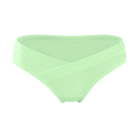 

Pimfylm Womens Thongs Women s Underwear Cotton Tummy Control High Waisted No Muffin Top Panties Soft Full Coverage Ladies Briefs Plus Size Green 3X-Large