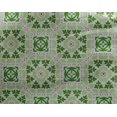 thumbnail image 4 of oneOone Georgette Viscose Green Fabric Artistic Floral & Octagon Shape Geometric Fabric For Sewing Printed Craft Fabric By The Yard 42 Inch Wide, 4 of 4