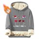 thumbnail image 1 of Sudadera con capucha para hombre, informal, a la moda, con estampado, de felpa, de manga larga, con bolsillo, de poliéster, 1 of 5