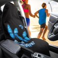 thumbnail image 4 of XYZCANDO Car Seat Towel Cover Prevent Sweat Stains Microfiber Towel, Compatible with Bucket Seat Truck Seat, for Trucks Cars Sedan, Butterfly and Flower, 4 of 6