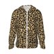 thumbnail image 1 of Balery Leopard Print Sudadera ligera de manga larga con capucha y protección solar UPF 50+ para hombre y mujer, ideal para pesca y running-Small, 1 of 7