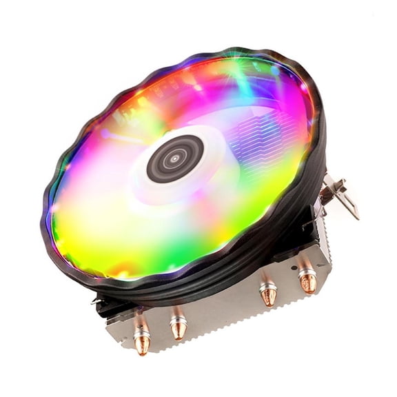 Yammee 2/4 Heatpipes RGB CPU Cooler Radiator Silent PWM 4PIN For LGA 1150 1151 1155