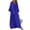 Blue, variant on Women's Fashion Cotton Linen Shirt Dress, Solid Casual Long Sleeve Maxi Button-Down Dress, Elegant Loose Fit Cardigan Long Dress with Pockets, Versatile Everyday Caftan