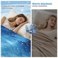 thumbnail image 2 of Black Wolf Night Cooling Blanket, Lightweight Breathable Summer Throw Blanket with Double Sided Cold Effect,Abstract Forest Silhouette Starry Picnic Beach Blankets Bed Sheet for Hot Sleepers 50"x60", 2 of 8
