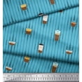 thumbnail image 3 of Soimoi Poly Georgette Fabric Stripe & Drinks Summer Designs Print Sewing Fabric Yard 42 Inch Wide, 3 of 3