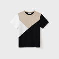 thumbnail image 3 of PatPat Family Matching Color Block Cotton Tee or Modern Abstract Print Short Sleeve Dress with Waist Belt, 3 of 8