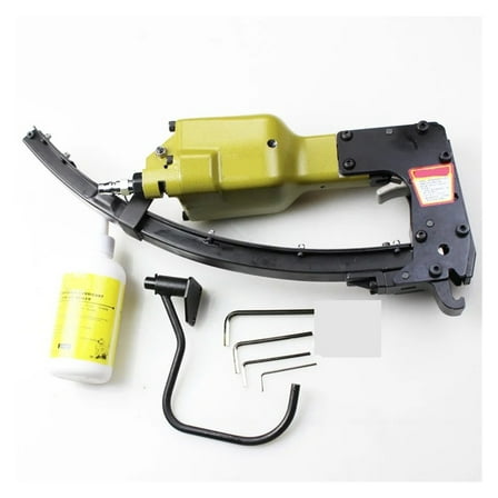 Pneumatic Air Nailer Gun M66 U Shape Clip Nail Nailing Stapler Tool For Mattress Sofa Spring Metal Cage Fixed Wood Wood Working ,Adjustable