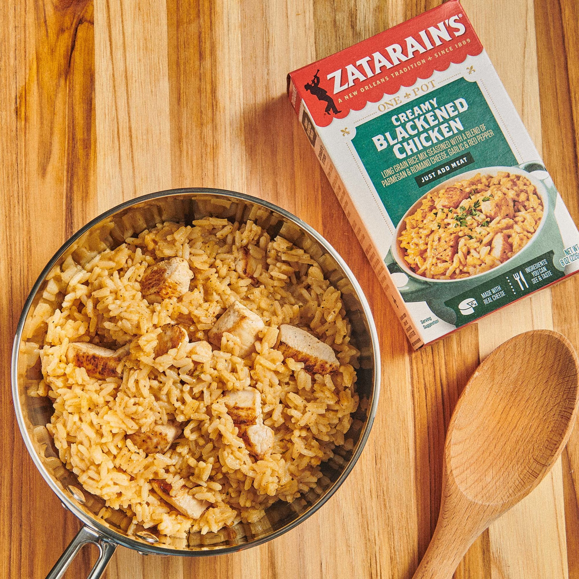 Zatarain's Creamy Blackened Chicken Rice Mix, 8.0 oz