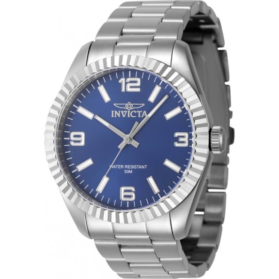 Invicta 47451 Men's Specialty Quartz Blue Dial Steel Case Watch