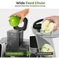 thumbnail image 3 of Máquinas Exprimidoras, Exprimidor de Prensa en Frío con Pantalla Táctil, Presión Ajustable, Rendimiento de Jugo Del 99%, Rampa de Alimentación de 3.54'', Exprimidor de Masticación Lenta, Fácil de Lim, 3 of 10
