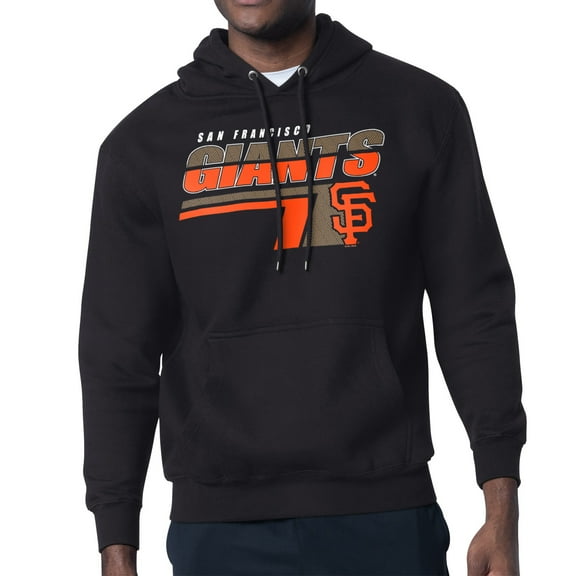 Men's Starter Black San Francisco Giants Logo Push Graphic Hoodie