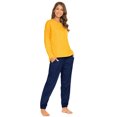 thumbnail image 2 of MintLimit Women's Solid Pajamas Sets Long Sleeve Tops and Jogging Pants Lounge Sleepwear Pjs Set, 2 of 5