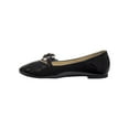 thumbnail image 3 of Kensie Girl Little Kids Ballerinas Flats , Black Patent, 12, 3 of 8