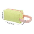 thumbnail image 2 of Bolsa de cosméticos floral duradera para mujeres Unique Bargains para vacaciones, camping y actividades al aire libre, poliéster amarillo, 2 of 3