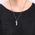 thumbnail image 3 of Love Stainless Colgante de píldora de acero, joyería, colgante de urna, collar de botella de perfume de acero de titanio, accesorios para hombres y mujeres, 3 of 5