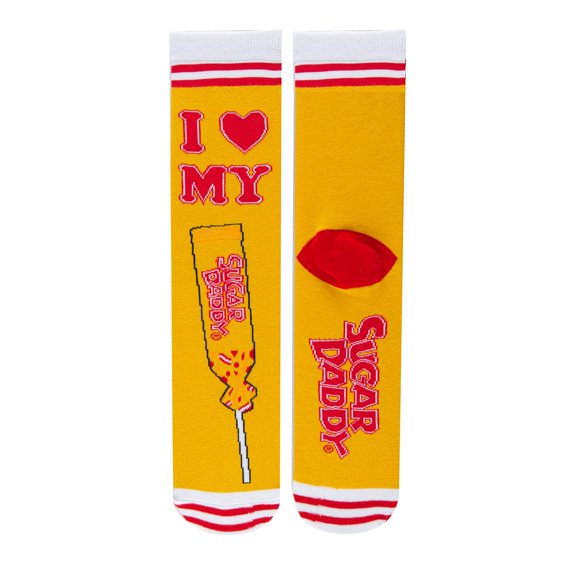 Men’s Novelty Crew Socks, Crazy Funny Saying Cotton Dress Socks Gift - I Love My Sugar