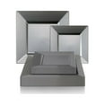 thumbnail image 6 of Smarty 6.5" Silver Square Disposable Plastic Cake/Salad Plates 120ct, 6 of 8
