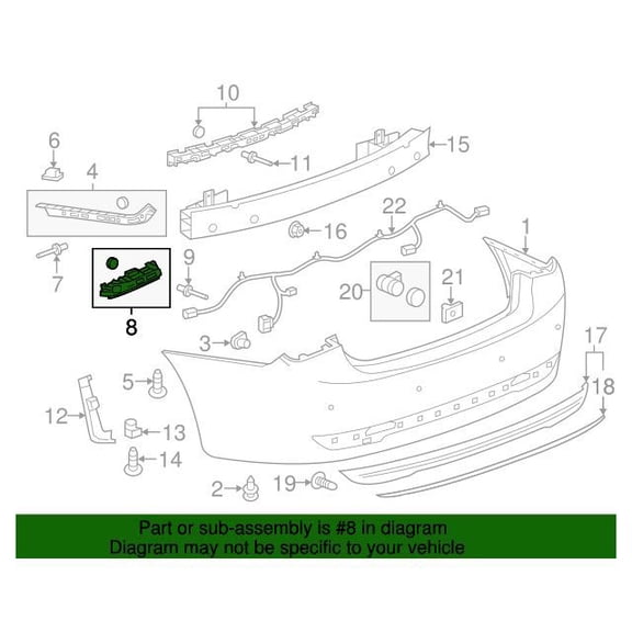 GM 96962847 Guide Asm-Rr Bpr Fascia Inr