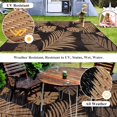 thumbnail image 3 of x Tropical Plastic Outdoor Patio Rug All Weather Outdoor Carpet Reversible Portable Lightweight Outdoor Mats for Patio Camping RV(), 3 of 8